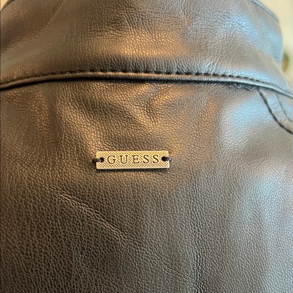 Guess Black Faux Leather Women's Jacket - Picture 4 of 9